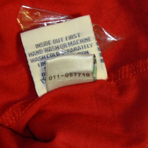 COOGI Short Sleeve Red Cotton T-shirt Embroidery & Felt Detailing Size 3XL - Picture 15 of 16